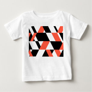 Rood-zwarte, moderne, trendy, urbane geometrische