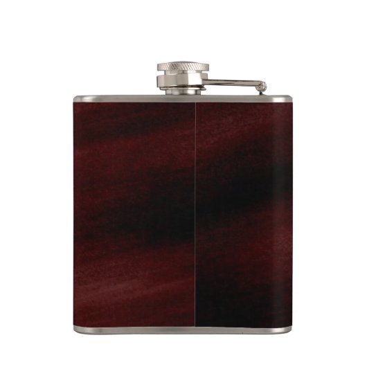 Rood/zwarte ontwerpkolf heupfles (Achterkant)