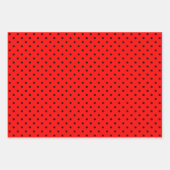 Rood/zwarte patronen Reeks papierblad voor ompakke Inpakpapier Vel (Voorkant 2)