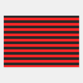 Rood/zwarte patronen Reeks papierblad voor ompakke Inpakpapier Vel