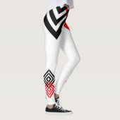 Rood-Zwarte Strepen Leggings (Rechts)