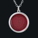 Rood Zwarte Weddenschap Gothic Heart Beauful Elega Zilver Vergulden Ketting<br><div class="desc">Ons mooie rode en zwarte elegante gothische hartontwerp is geweldig als een donkerelegant trouwontwerp.</div>