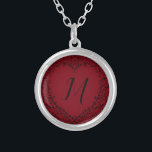 Rood Zwarte Weddenschap Gothic Heart Beauful Elega Zilver Vergulden Ketting<br><div class="desc">Ons mooie rode en zwarte elegante gothische hartontwerp is geweldig als een donkerelegant trouwontwerp.</div>