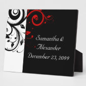 Rood-zwarte wijnstokken fotoplaat (Zijkant)