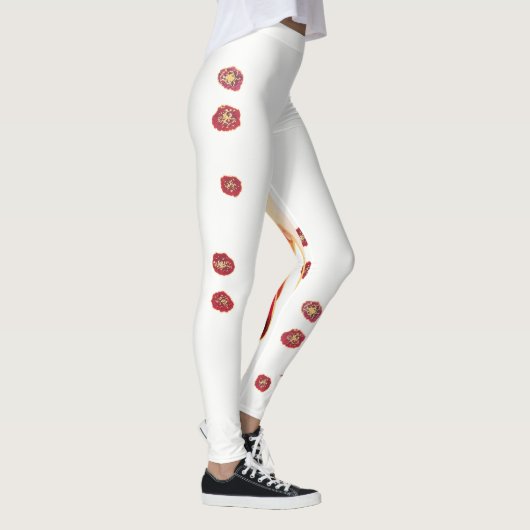 Rood zwemmen leggings (Rechts)
