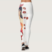 Rood zwemmen leggings (Achterkant)