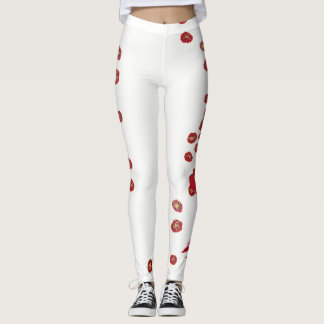 Rood zwemmen leggings