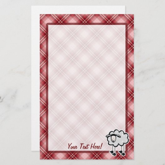 Roodaapschapen Briefpapier (Voorkant / Achterkant)