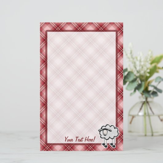 Roodaapschapen Briefpapier (Staand voorkant)