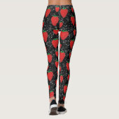 Roodaardbeiboomvruchtenovers Zoete bessen Elegant Leggings (Achterkant)