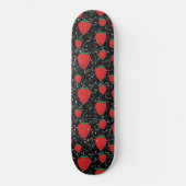 Roodaardbeiboomvruchtenovers Zoete bessen Elegant Persoonlijk Skateboard (Voorkant)