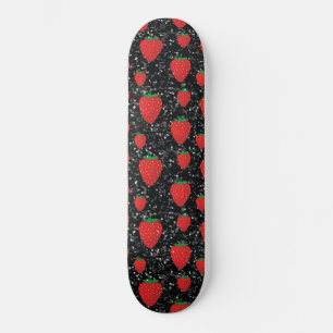 Roodaardbeiboomvruchtenovers Zoete bessen Elegant Persoonlijk Skateboard