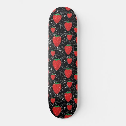Roodaardbeiboomvruchtenovers Zoete bessen Elegant Persoonlijk Skateboard (Voorkant)