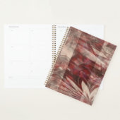 roodachtig abstract ontwerp Planner (Display)