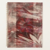 roodachtig abstract ontwerp Planner (Voorkant)