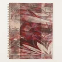 roodachtig abstract ontwerp Planner