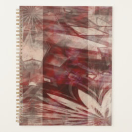 roodachtig abstract ontwerp Planner