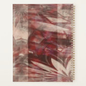 roodachtig abstract ontwerp Planner (Achterkant)