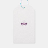 Roodachtig Magenta decoratief Cadeaulabel (Achterkant)