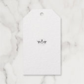 Roodachtig Magenta decoratief Cadeaulabels (Achterkant)