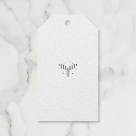 Roodachtig Oranje, Oranje taal Cadeaulabels (Achterkant)