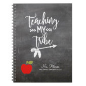 Roodappelcitaat en jouw tekst-krijtleraar notitieboek (Voorkant)