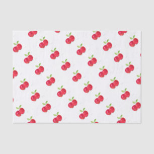 Roodappels fruit Teacher Gift Pattern Food Tissuepapier