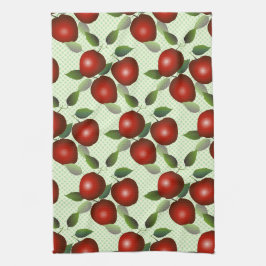 Roodappelsap Vrucht Gingham Theedoek