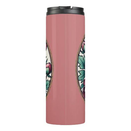 Roodbaard Nuthatch Bird Thermosbeker (Achterkant)