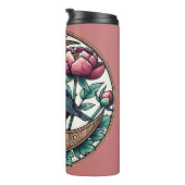 Roodbaard Nuthatch Bird Thermosbeker (Geroteerd rechts)