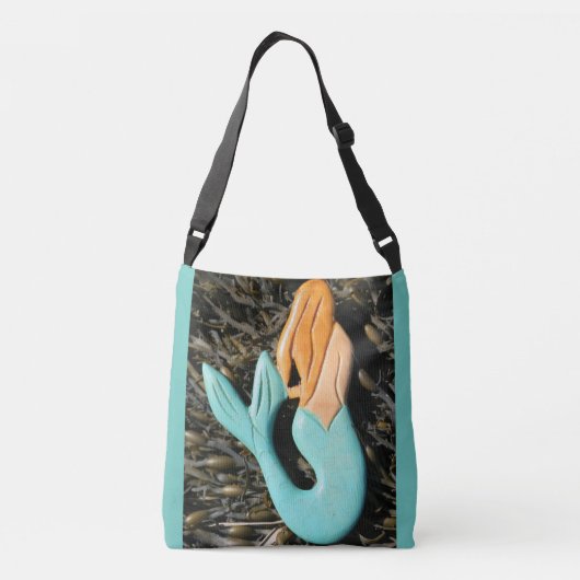 Roodbaardblauw Crossbody Tas (Achterkant)