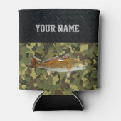 Roodbaardrum Vist naam Robuged Camo Blikjeskoeler (Voorkant)