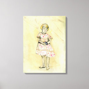 Roodbaardvogel 2013 canvas afdruk