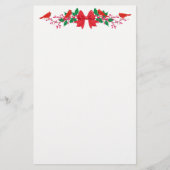 Roodbaarheiddag bovengrens Bow Cardinals Briefpapier (Voorkant)