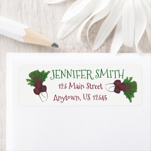 Roodbaars (Beats) Roodbaars Vegetarian Funny Food Etiket (Insitu)