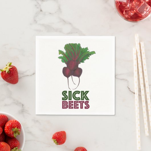 Roodbaars (Beats) Roodbaars Vegetarian Funny Food Servetten (Insitu)