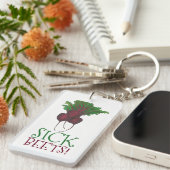 Roodbaars (Beats) Roodbaars Vegetarian Funny Food Sleutelhanger (Voorkant Rechts)