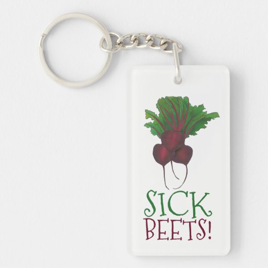 Roodbaars (Beats) Roodbaars Vegetarian Funny Food Sleutelhanger (Voorkant)