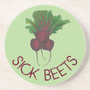 Roodbaars (Beats) Roodbaars Vegetarian Funny Food Zandsteen Onderzetter