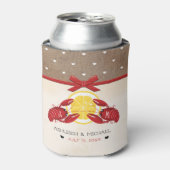 Roodbaars Boil Bruiloft Koppels Douche Blikjeskoeler (Blikje Voorkant)