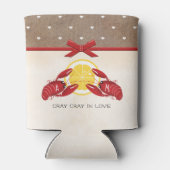 Roodbaars Boil Bruiloft Koppels Douche Blikjeskoeler (Achterkant)