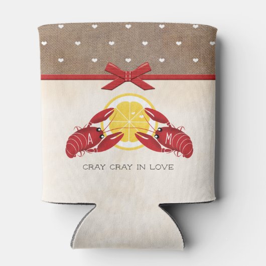 Roodbaars Boil Bruiloft Koppels Douche Blikjeskoeler (Achterkant)