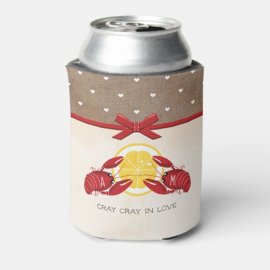 Roodbaars Boil Bruiloft Koppels Douche Blikjeskoeler (Blikje Achterkant)