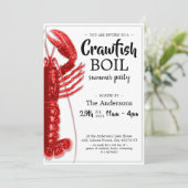 Roodbaars Boil Zwart Wit Zomerfeest Kaart (Staand voorkant)