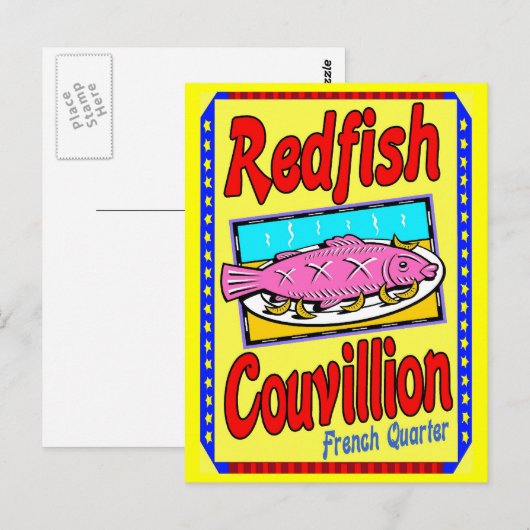 Roodbaars Couvillion Briefkaart (Voorkant / Achterkant)