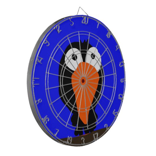 roodbaars dartbord (Voorkant Links)