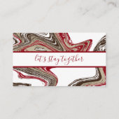 roodbaars en chocolade trouwe punker klantenkaartje (Achterkant)