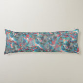 Roodbaars en cyaanvlekken op schitterende wand lichaamskussen (Voorkant)