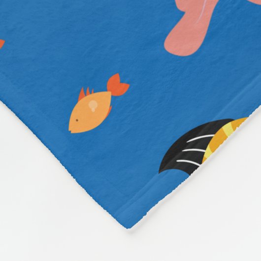 roodbaars fleece deken (Hoek)