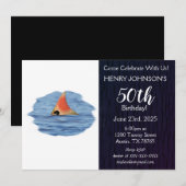 Roodbaars Gevist Geacht op 50e verjaardag Kaart (Voorkant / Achterkant)